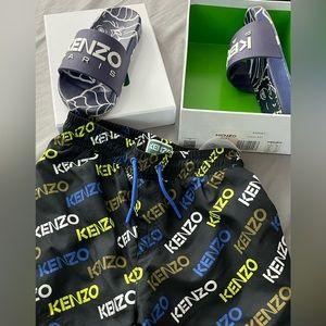 Swim trunks size 5 and shoes size 12